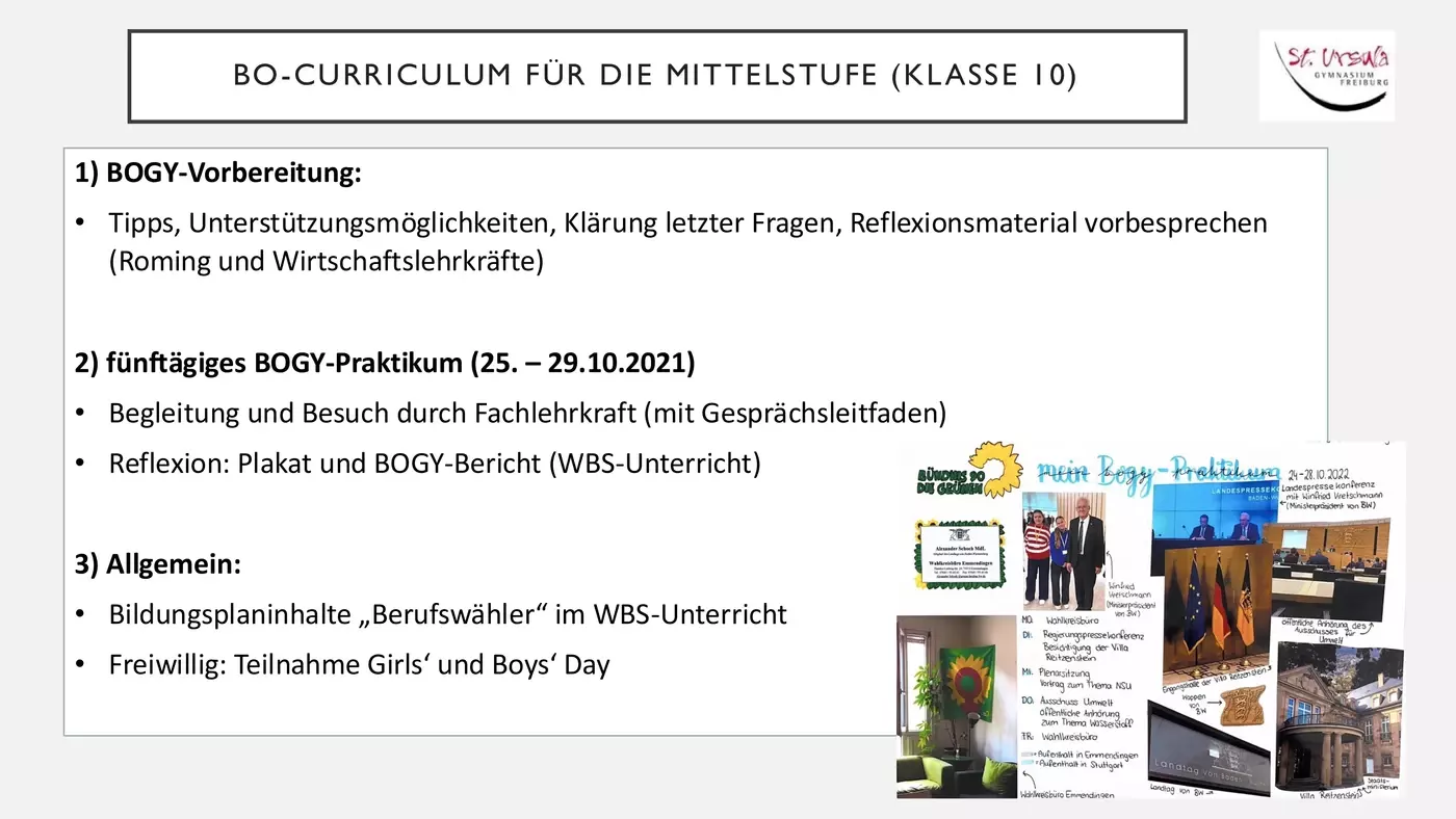 Berufsorientierung am St. Ursula